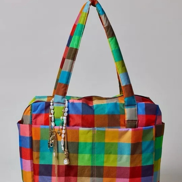 BAGGU x UO Small Cloud Carry-On Bag - MADRAS - Limited Edition - Picture 2 of 4